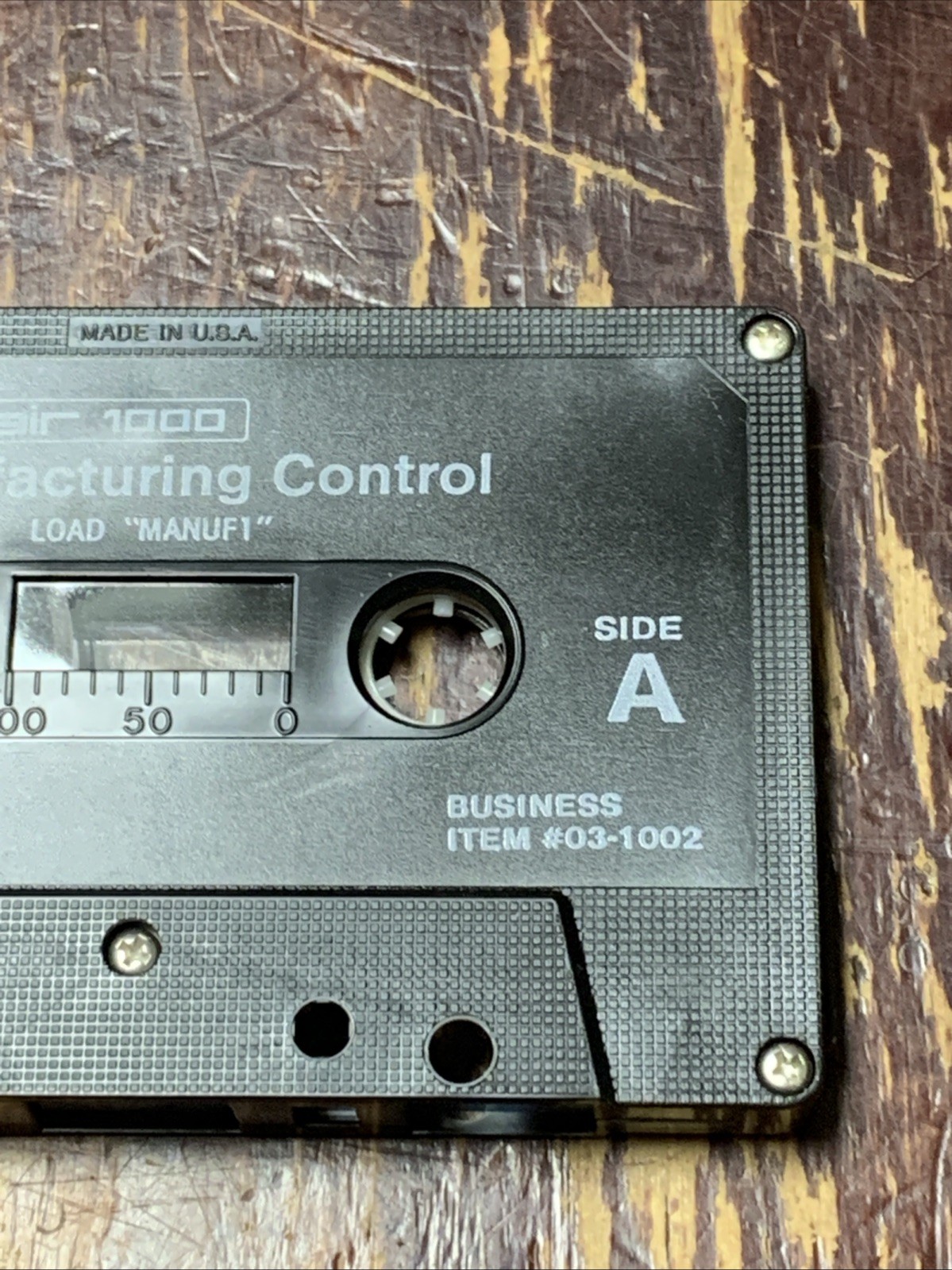 Timex Sinclair 1000 Manufacturing Control Computer Cassette Tape - Vintage