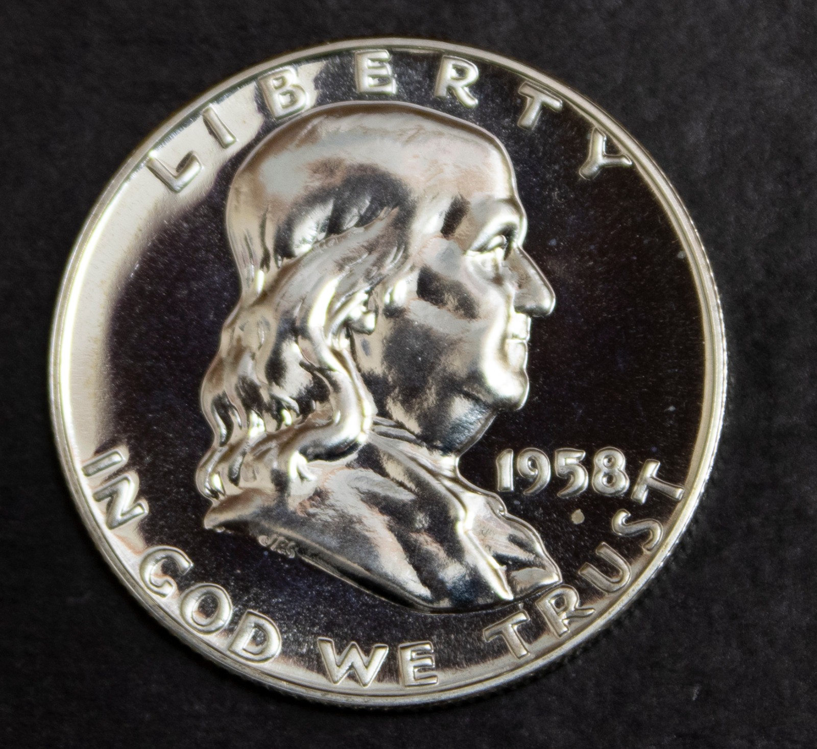 1958 Silver Franklin Half Dollar Gem Proof..........Lot 6494