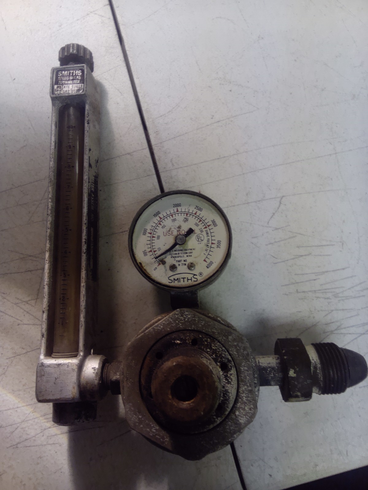 Smith Argon/C02 Flow Meter