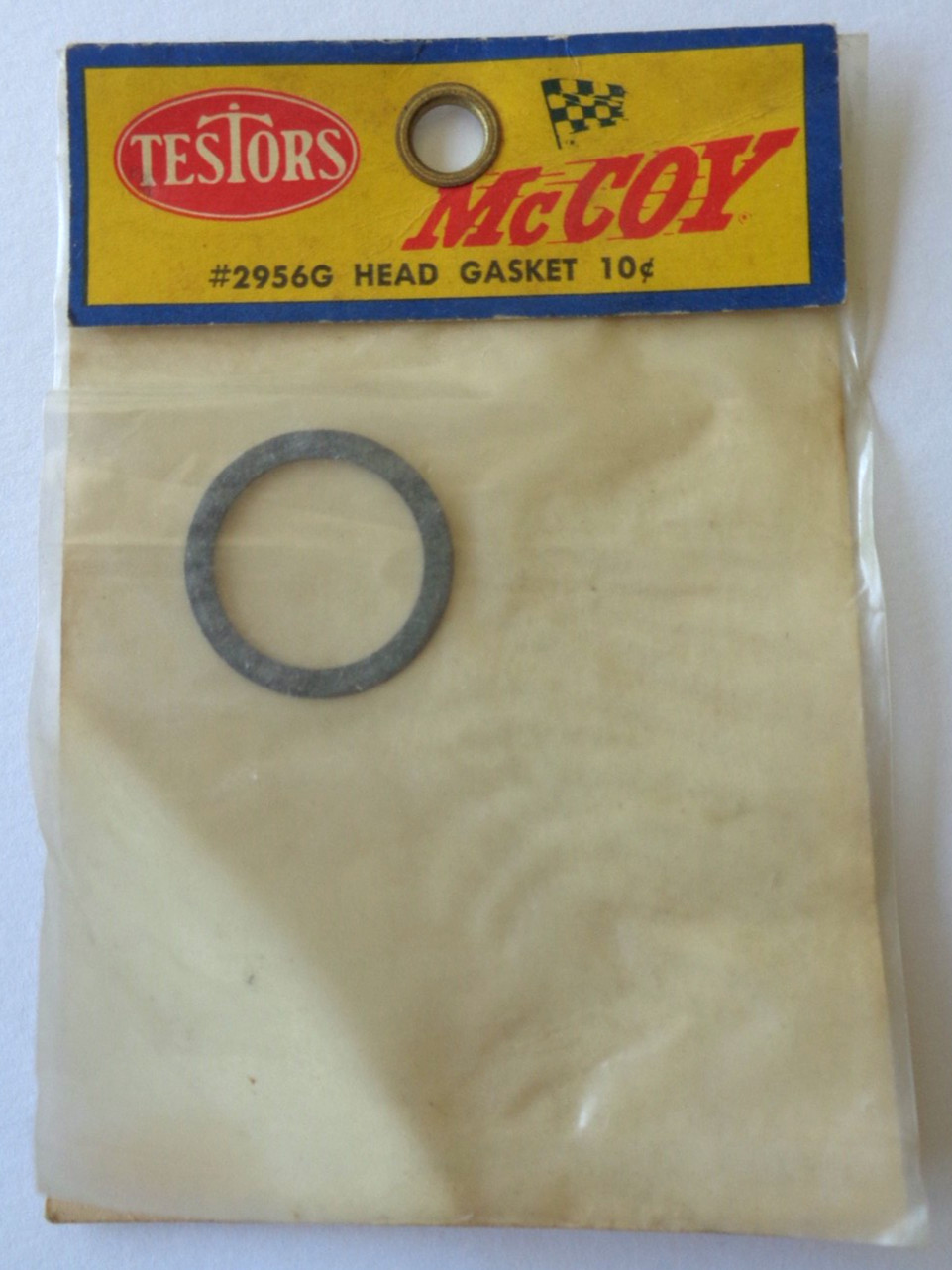 Testor's McCoy #2956G Head Gasket for Gas/Nitro Powered Airplanes, NOS
