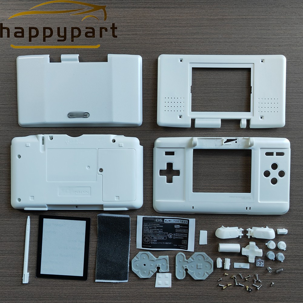 New Replacement Housing Shell Case Cover w/ Buttons for Nintendo DS NDS White