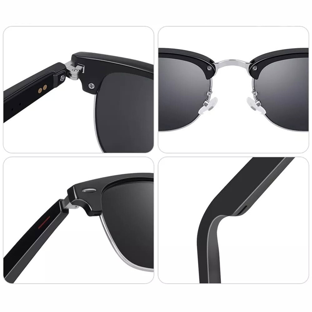 Smart Glasses Bluetooth Audio Sunglasses Stereo Music Call Headset Voice Control