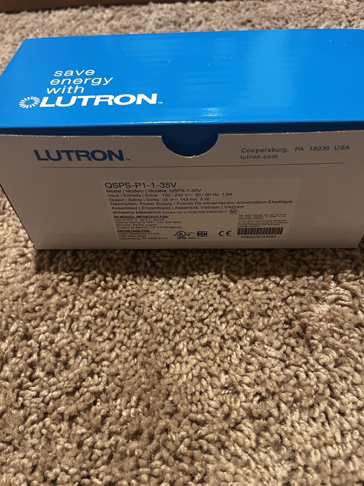 Lutron  QSPS-P1-35V Power Supply ! Brand New In Box !!!!