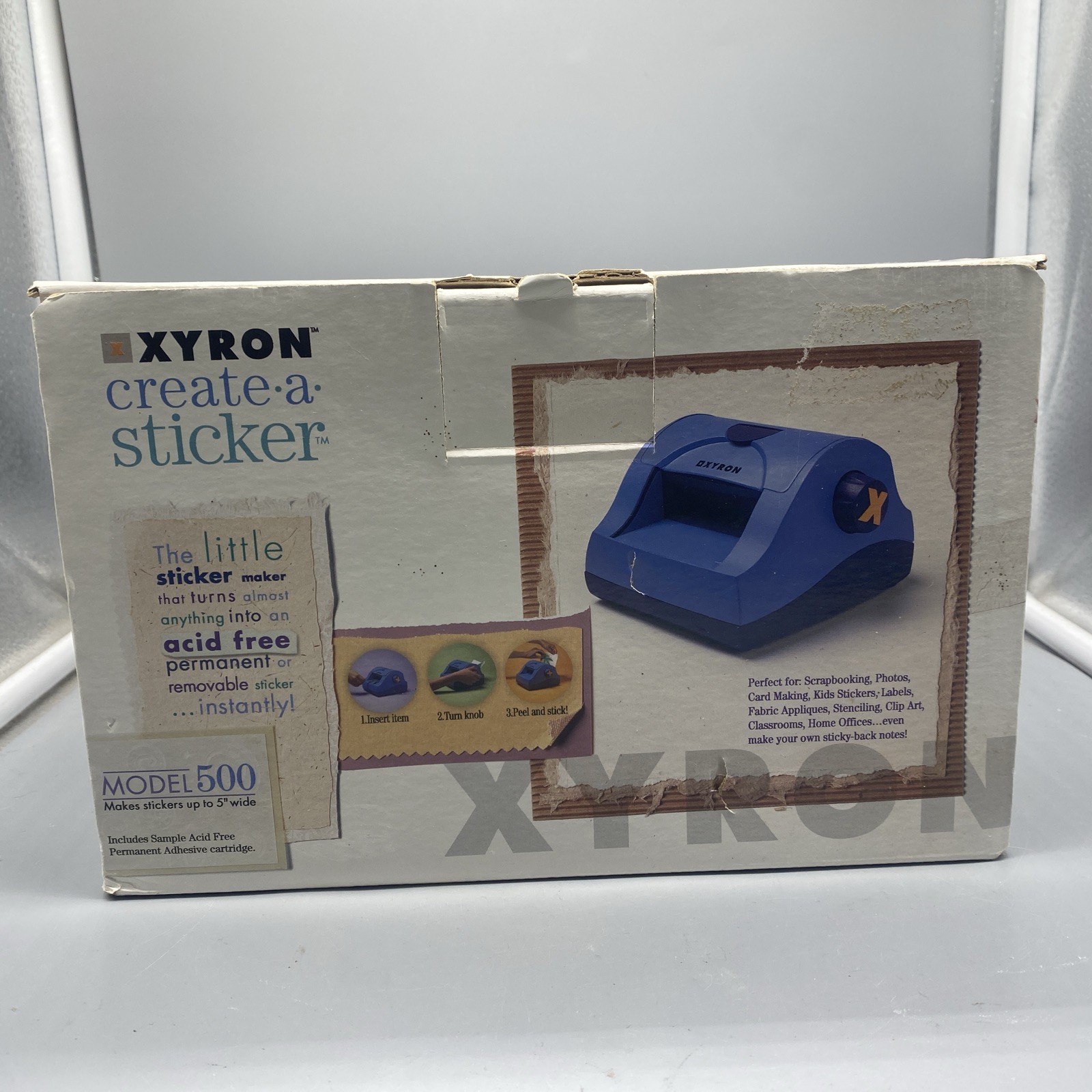 Xyron Model 500 Create a Sticker 5" Sticker Maker Machine Gentily Used