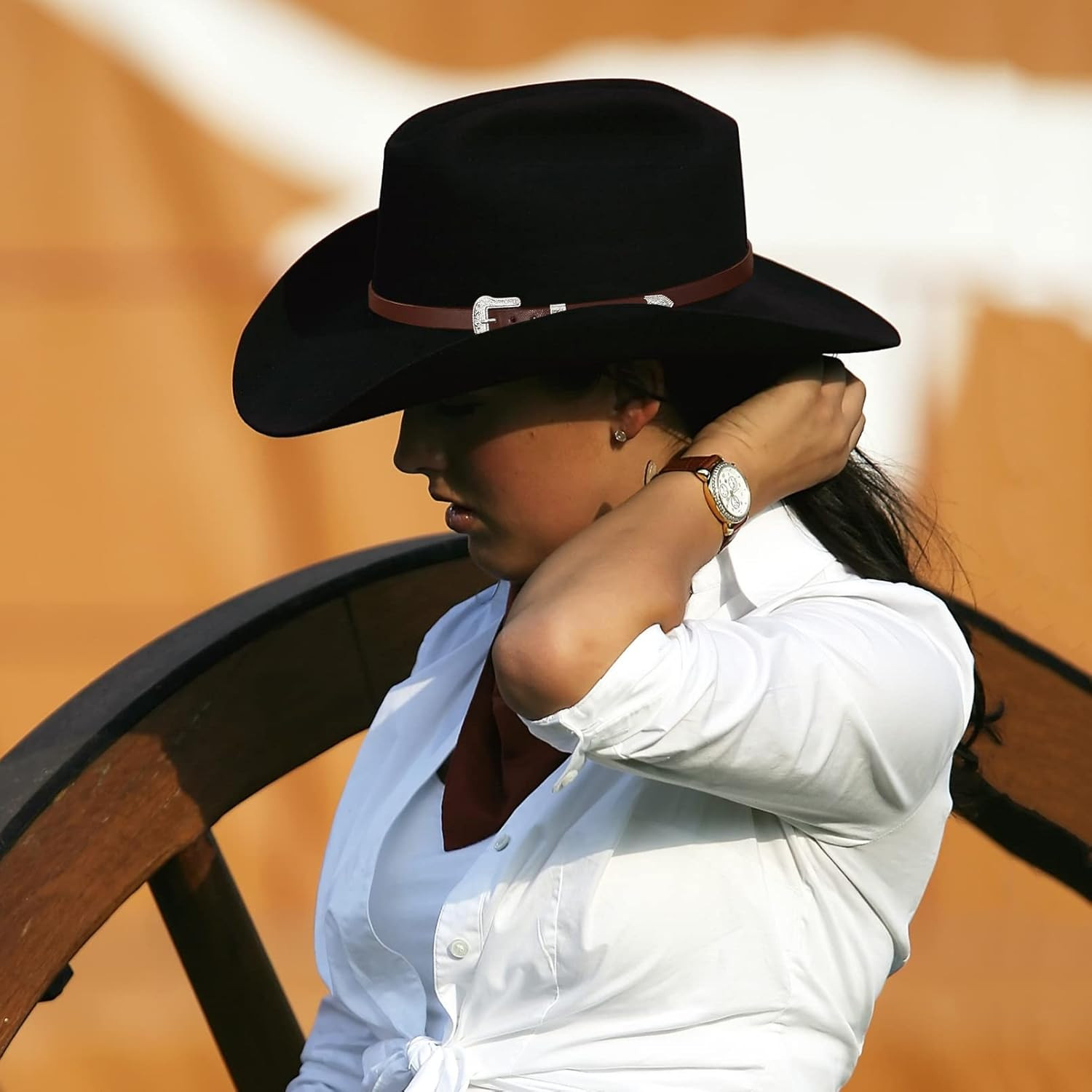 Cowboy Hat Bands for Men Women Western/Fedora/Panama/Straw Hat Belts Leather Cow