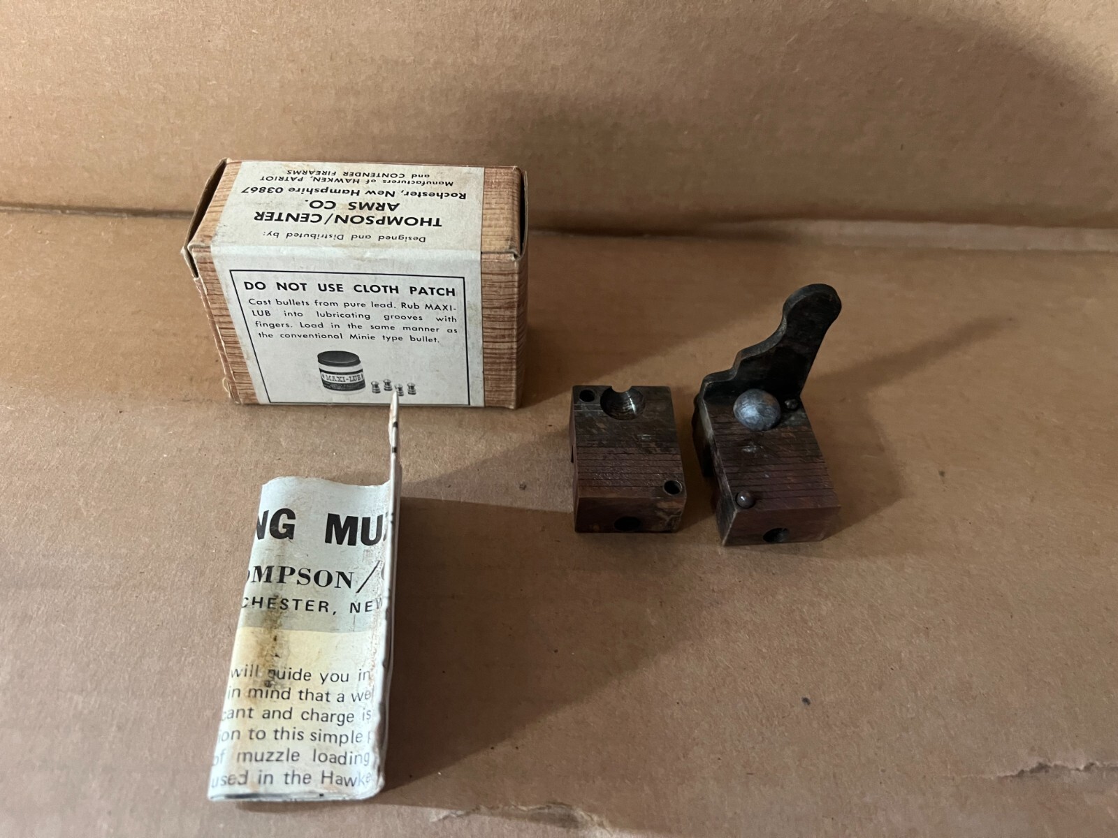 THOMPSON CENTER TC SINGLE Box Lyman 457 314 CALIBER BULLET MOLD MOULD ROUND BALL