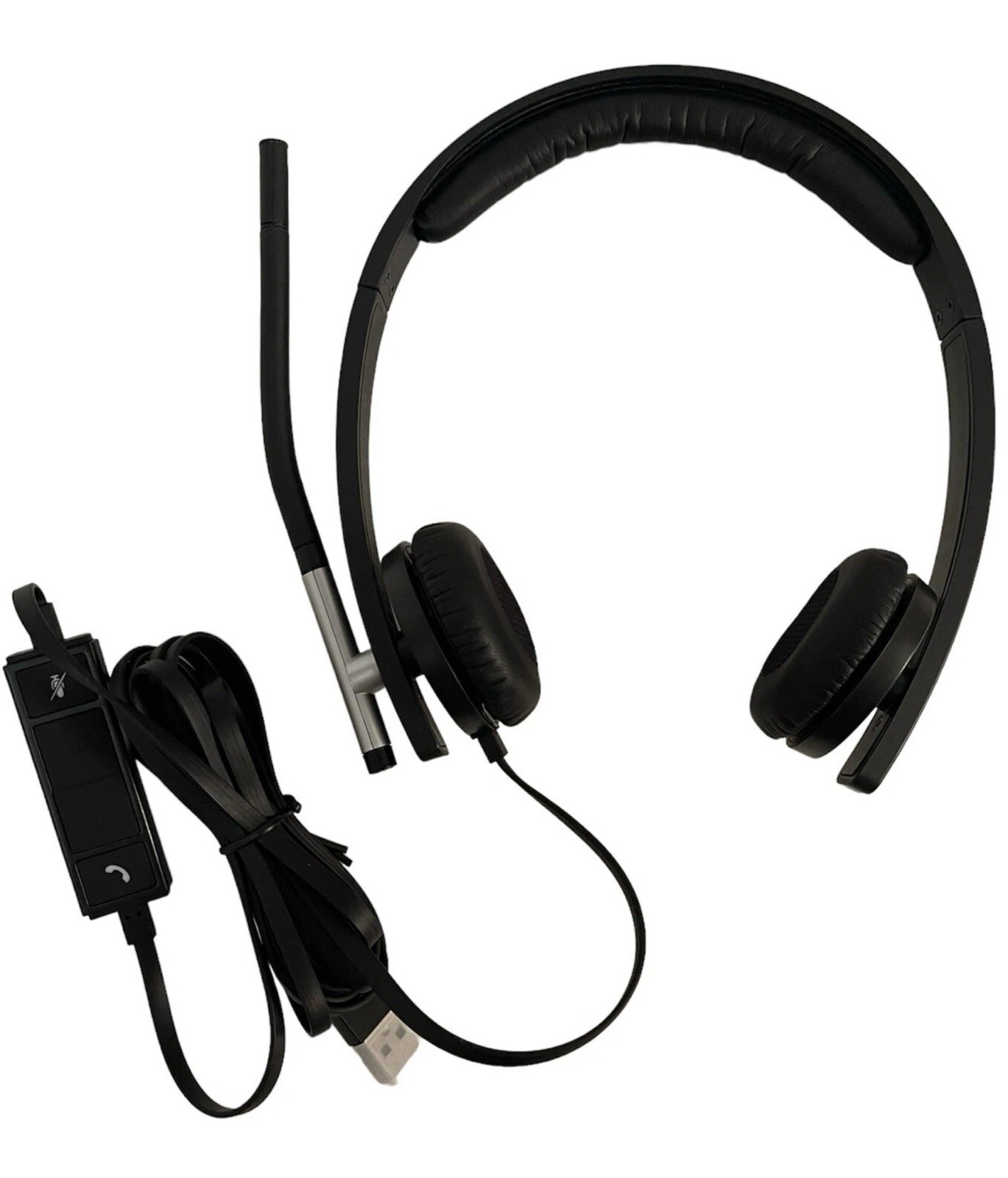 Logitech H650e USB Headset Mono Corded Noise Cancelling With Microphone