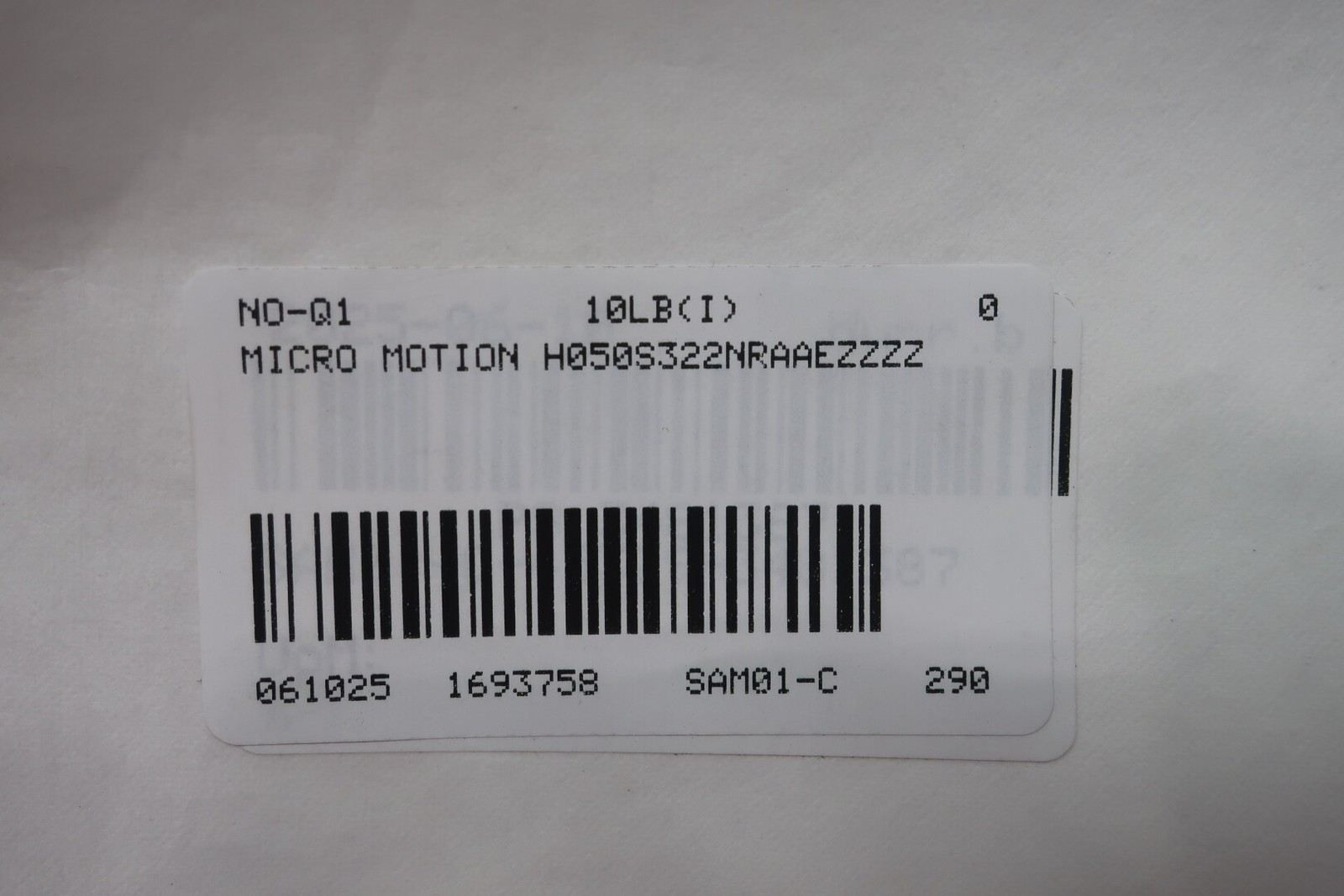 Micro Motion H050S322NRAAEZZZZ Mass Flow Sensor