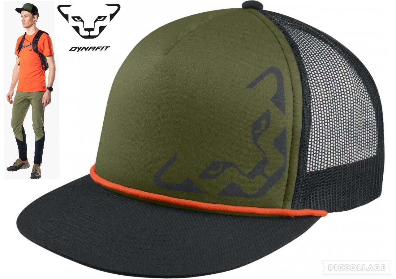 DYNAFIT trucker 3 hat snapback cap flat bill trail running apres ski touring