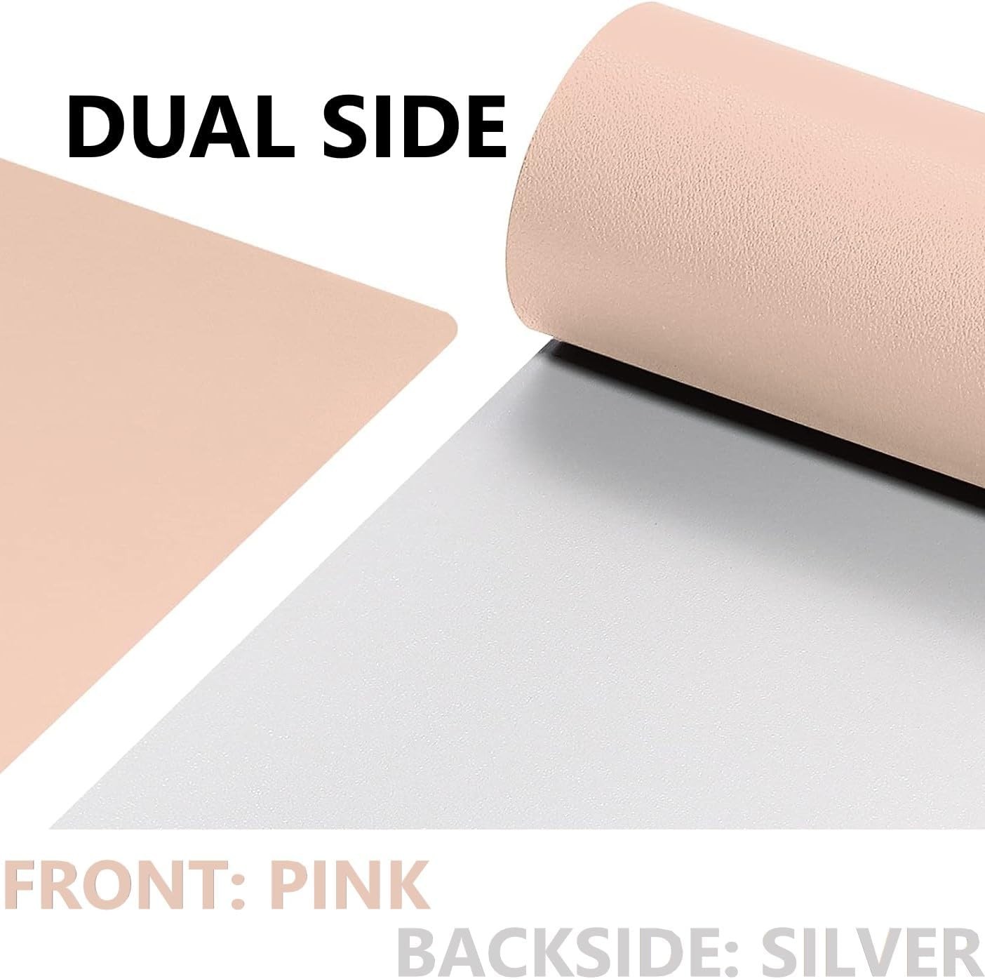 Makeup Mat for Vanity Top Protector, Cover Work 23.6" x11.8 ", Pink
