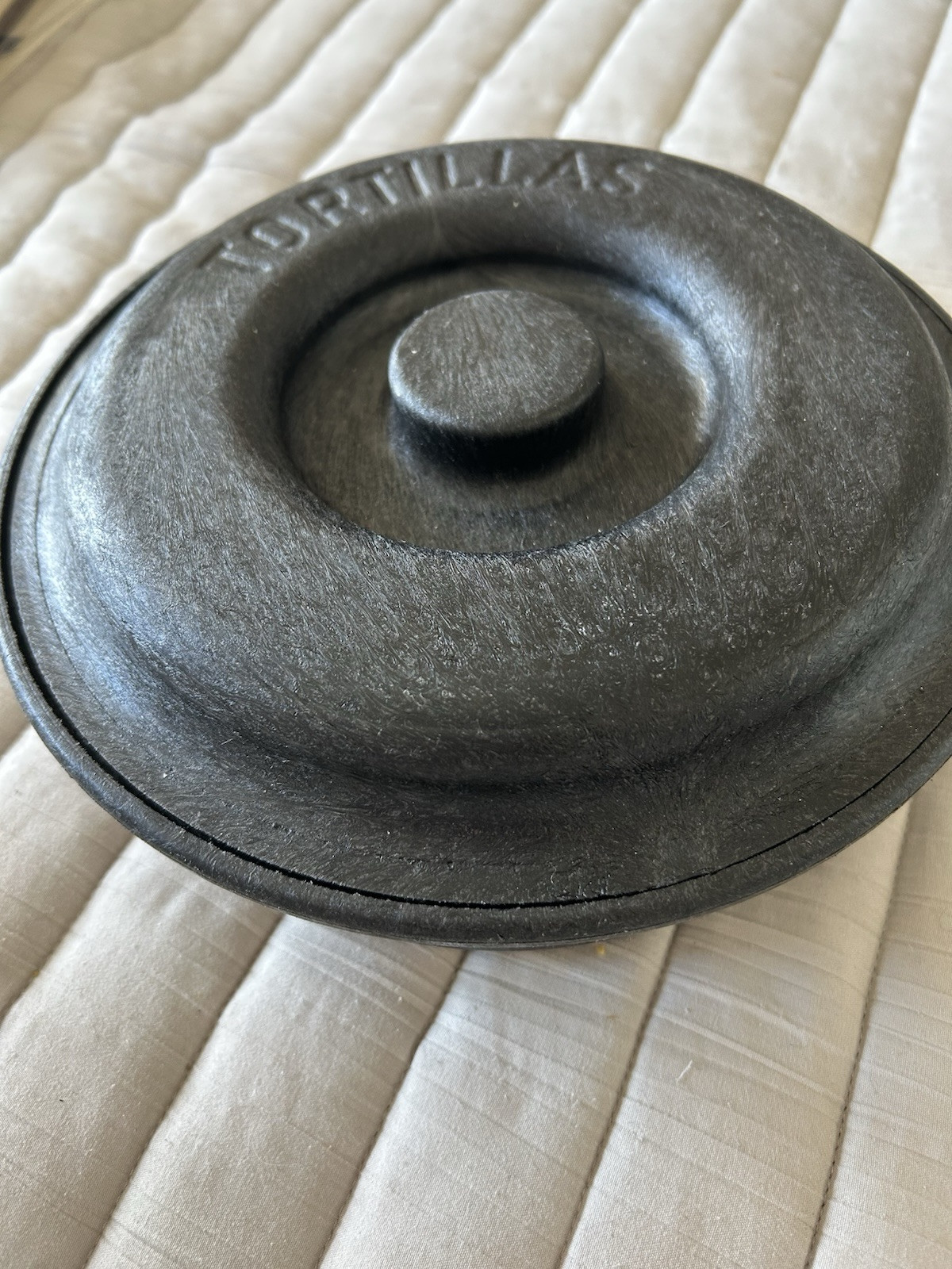 HS Inc. NHS 2001 Charcoal Heavy Construction Tortilla Server 9” Diameter