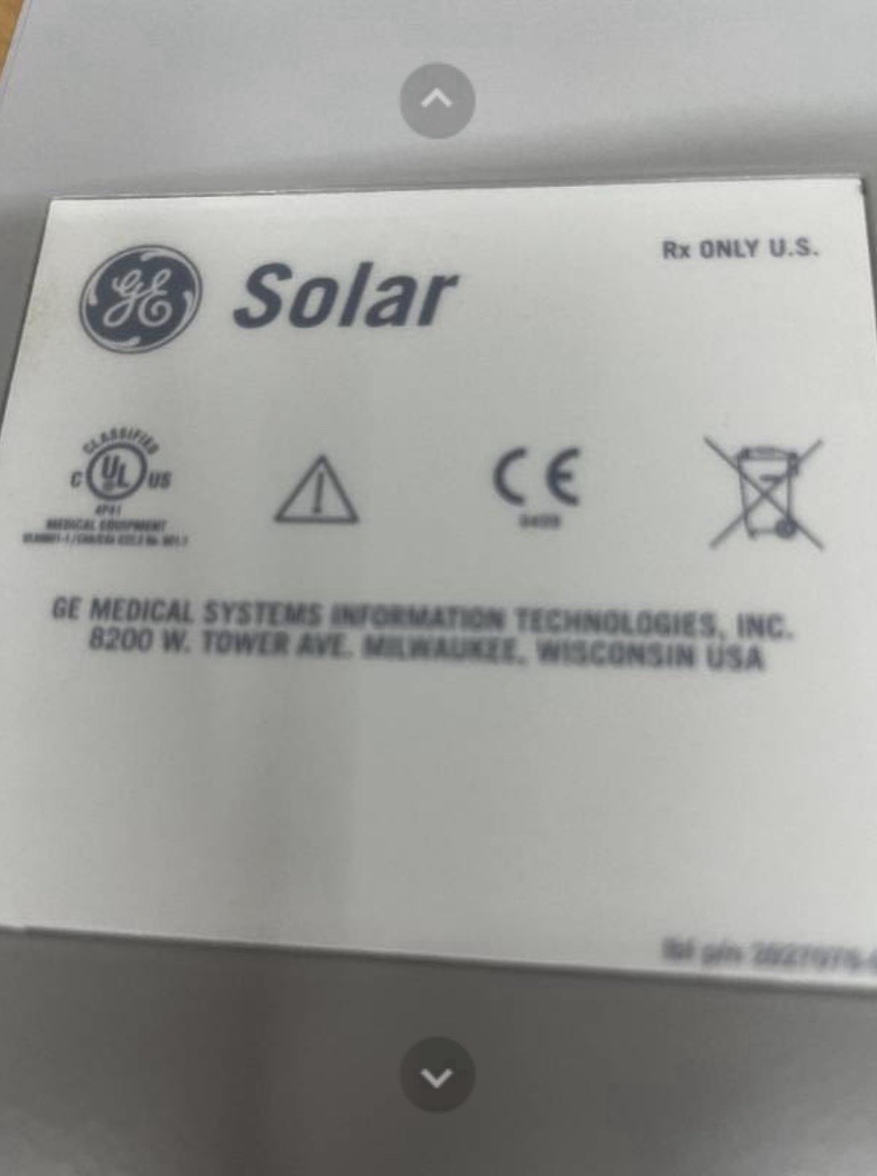 GE SOLAR CAPNOSTAT 900553-001 MAINSTREAM CO2 CAP MODULE