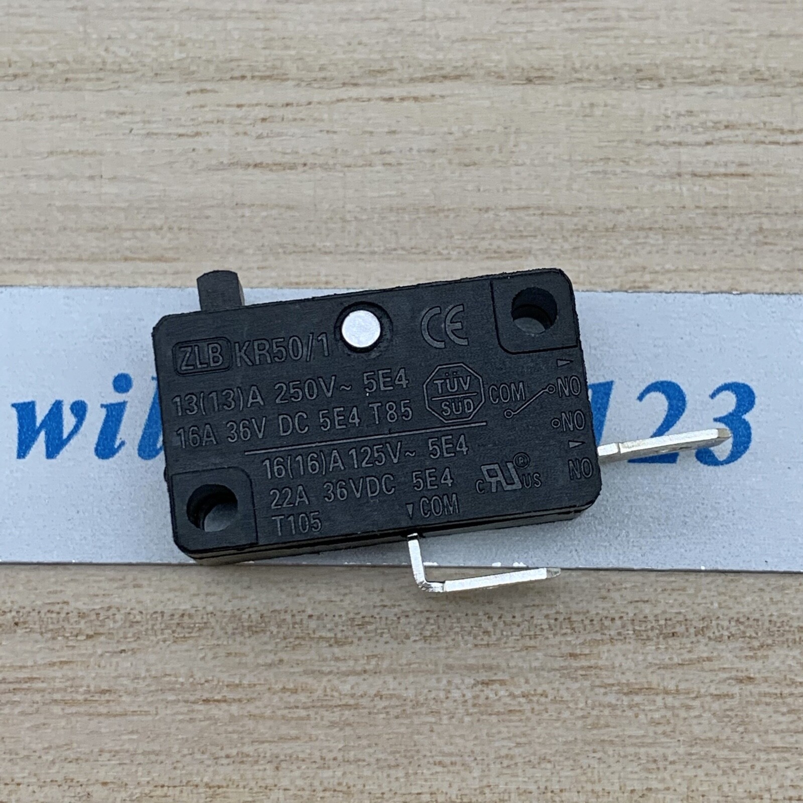 1 PCS ZLB KR50/1 COM and NO 2 Pins No Lever Micro Limit Switch Normally Open