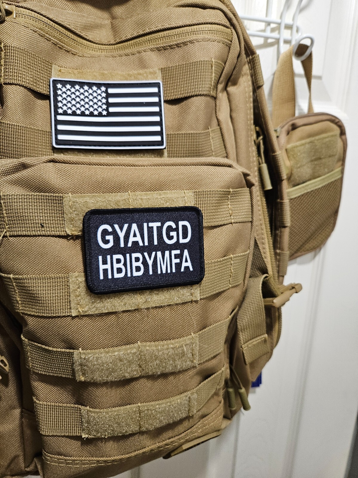 GYAITGDHBIBYMFA 2"x3" hook & loop funny patch