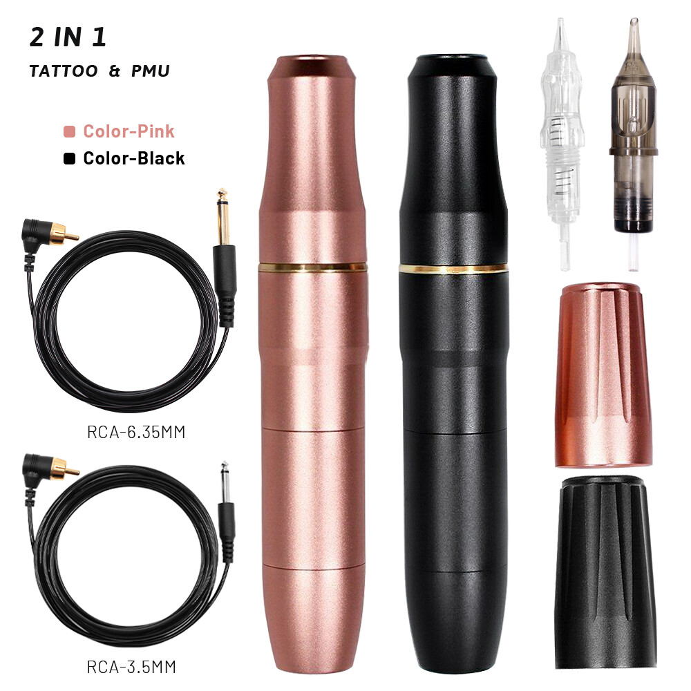Permanent Makeup Tattoo Machine with 2 Head 3D Microblading Tattoo Gun