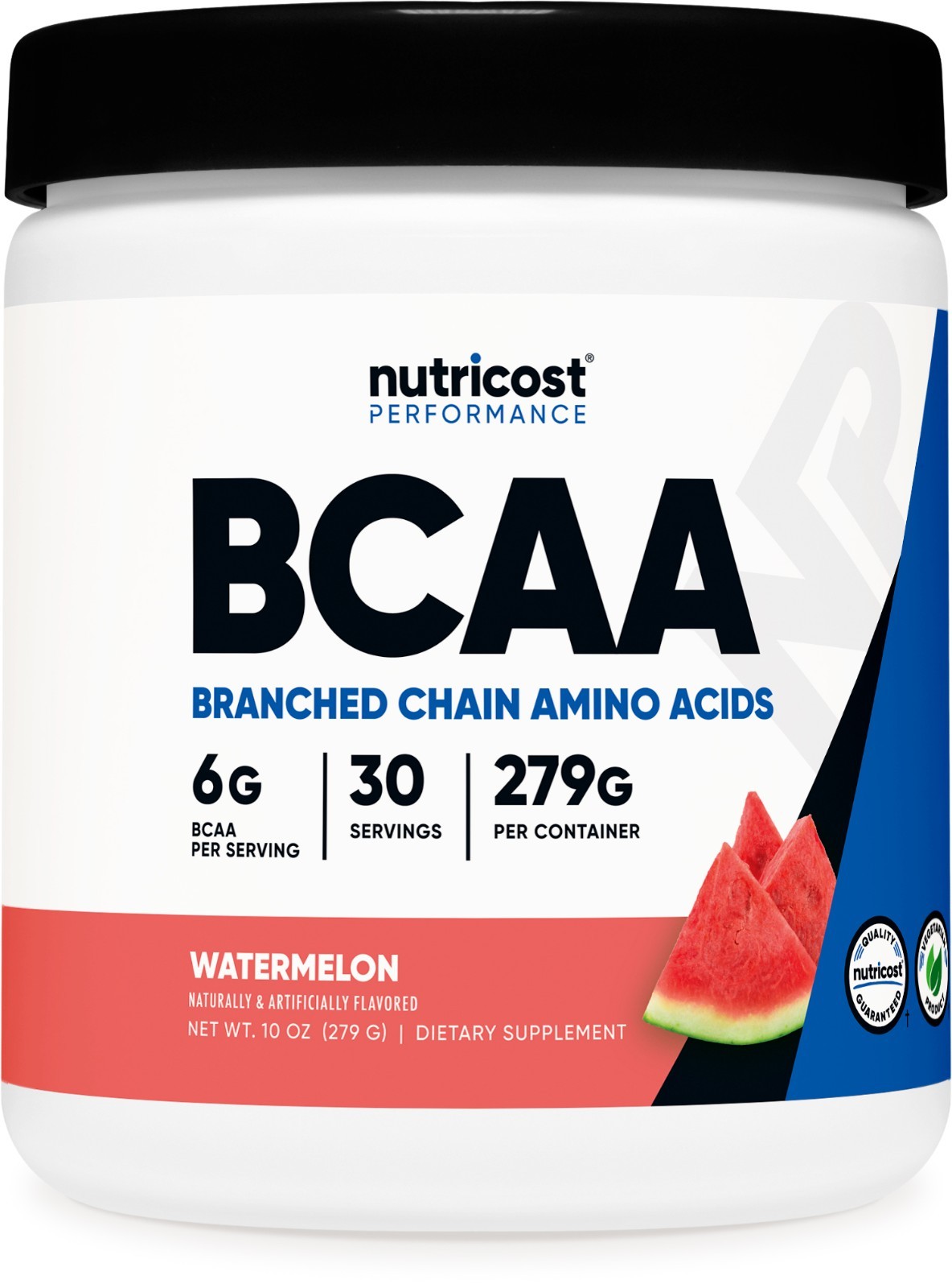 Nutricost BCAA 2:1:1 Powder (Watermelon) 30 Servings - 6G Per Serving