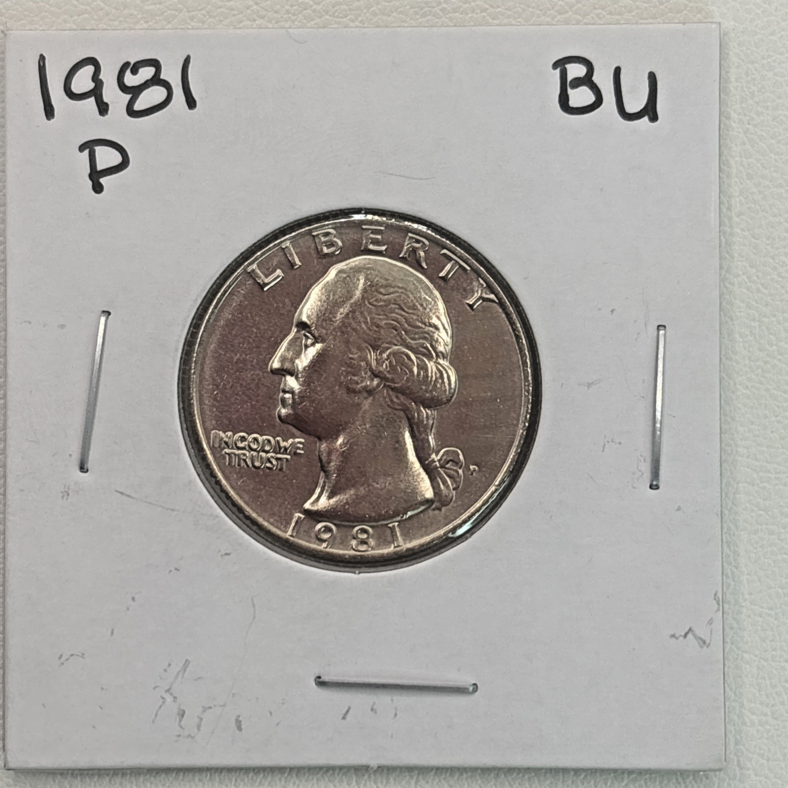 1981-P Washington Quarter BU (Brilliant Uncirculated) Philadelphia Mint