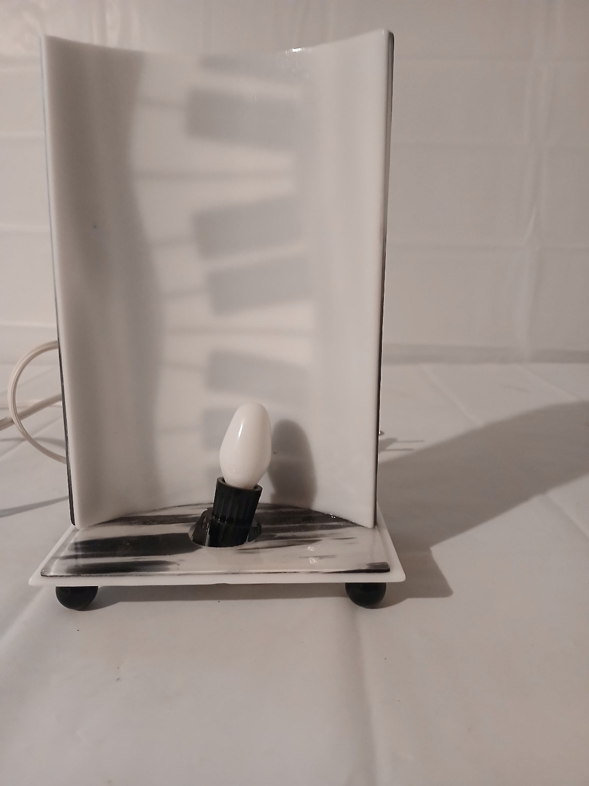 Table Top Black And White Piano Key Night Light
