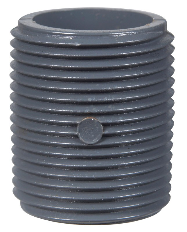 BK Products 405-001 315 PSI Schedule 80 PVC Close Nipple 1 Dia. MPT in.