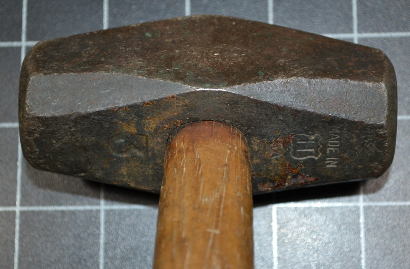 HUBBARD - 3# - HAND DRILLING HAMMER - ALL ORIGINAL