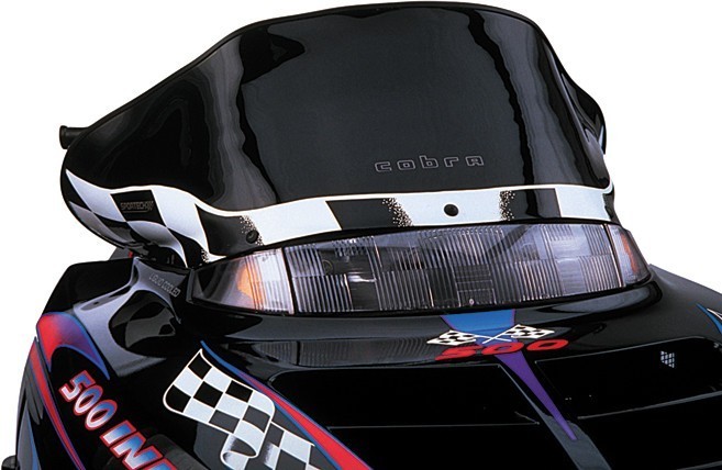Powermadd 11320 Cobra Windshield Low Black 12" fits Polaris Evolved