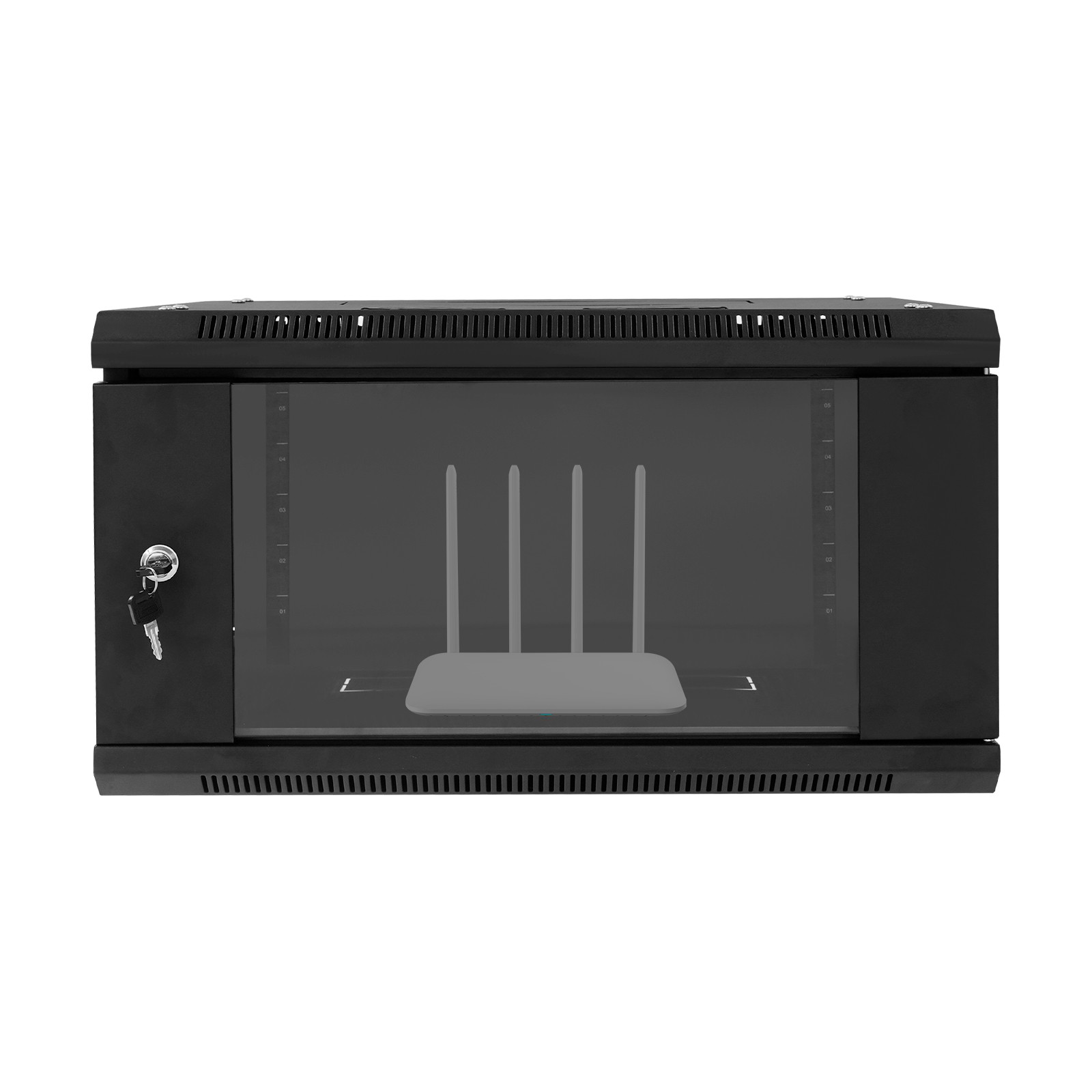 6U Wall Mount Network Server Cabinet Server Rack Cabinet Enclosure for IT Equip