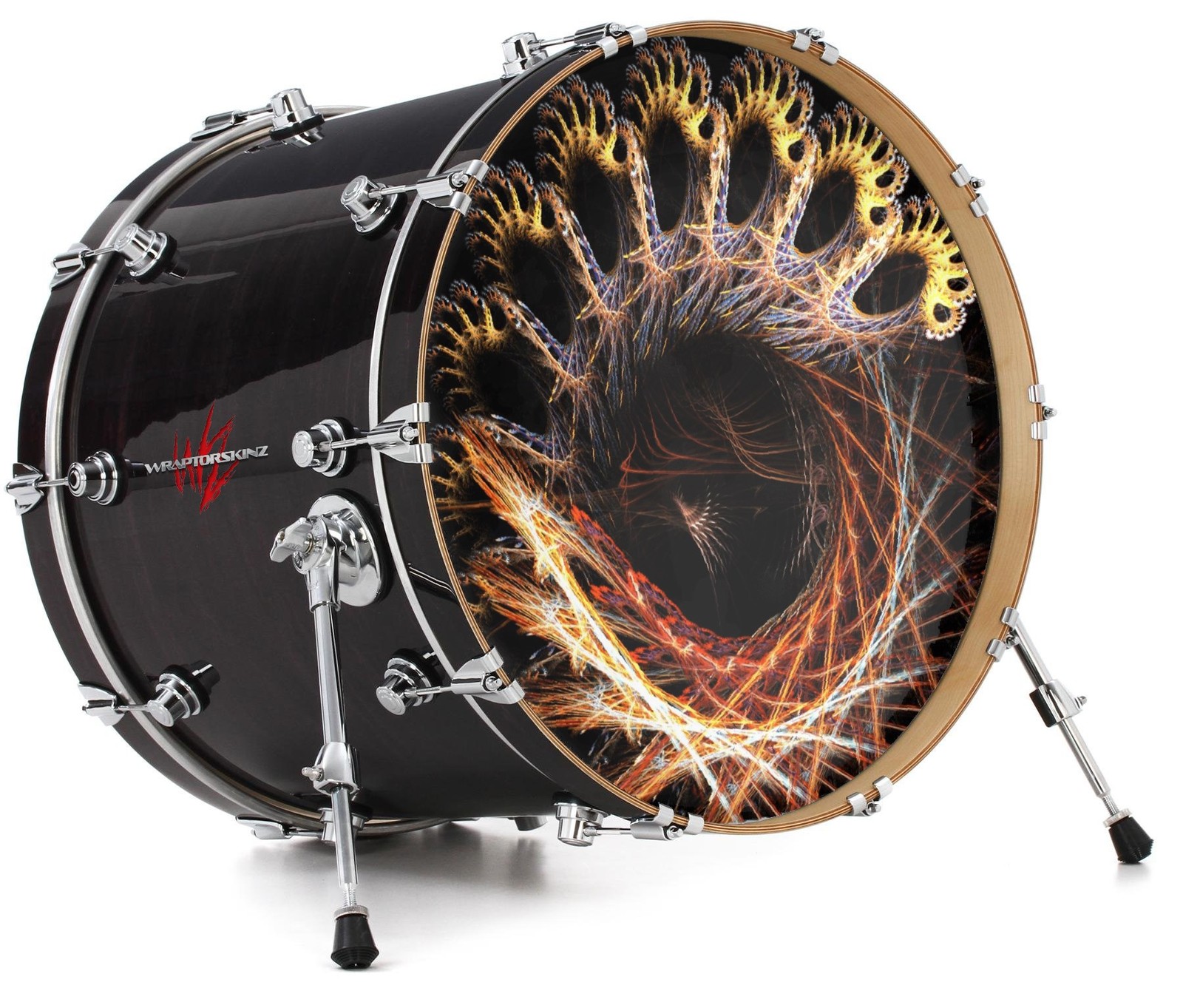 Vinyl Decal Skin for 20" Bass Kick Drum Head Enter Here