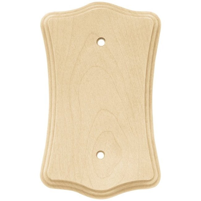 64634 Scallop Unfinished Wood Blank Wall Plate