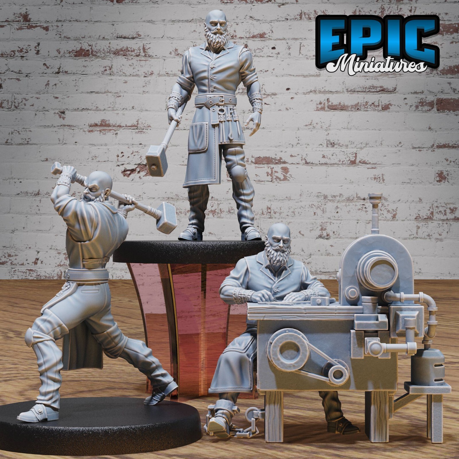 Dungeons and Dragons Blacksmith Prisoner D&D Fantasy Miniatures