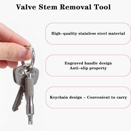 2 PCS Valve Stem Removal Tool & Valve Core Tool - Tire Valve Stem Tool |