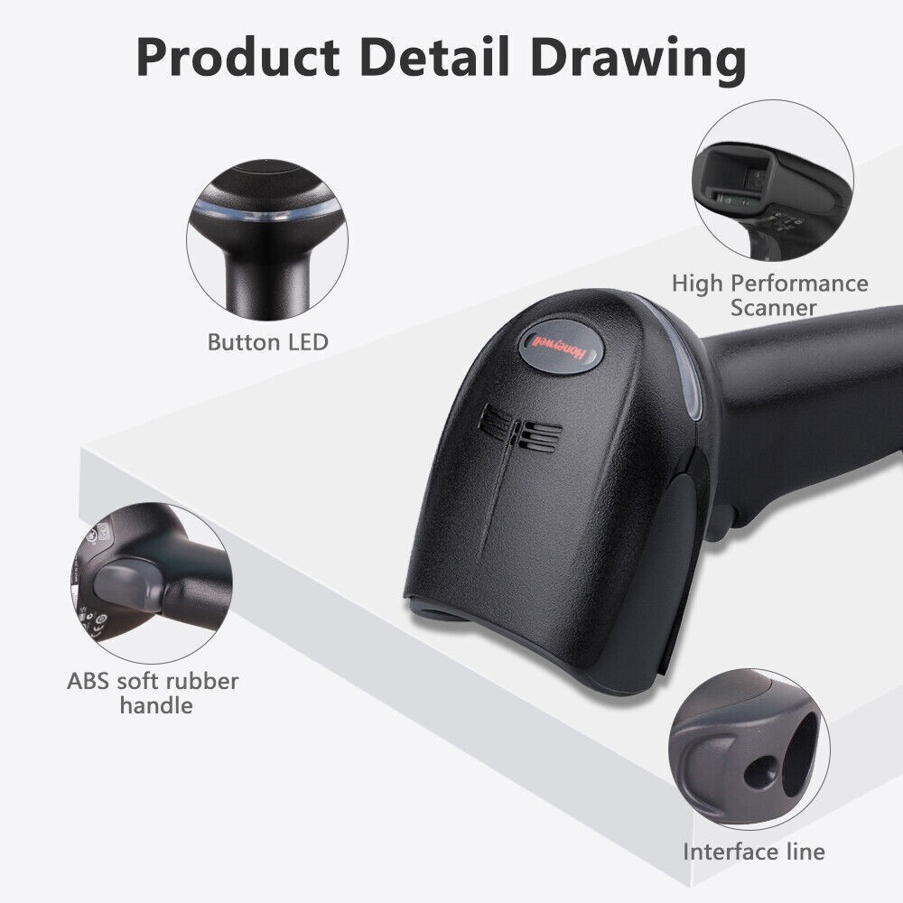 Honeywell Xenon 1900GHD-2USB High-Density Handheld 2D USB Barcode Scanner +Cable