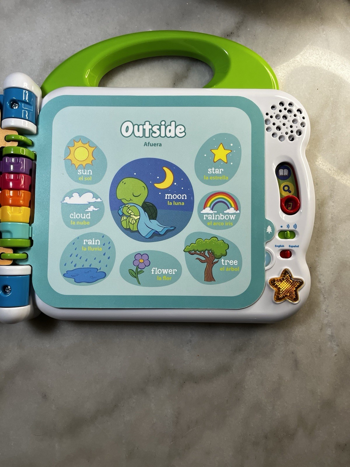 LeapFrog Learning Friends 100 Words Book Bilingual English Spanish Interactive