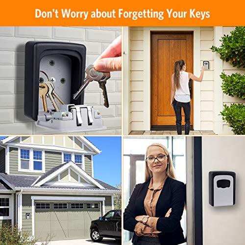 Key Lock Box Wall Mounted, 4 Digit Combination Assorted Sizes , Colors