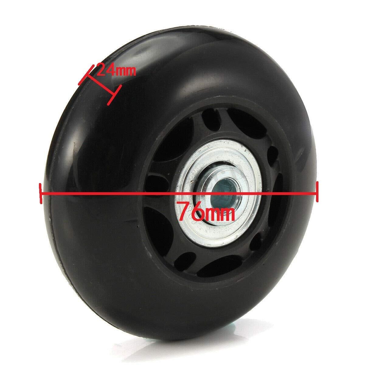 Ricrrover Luggage Suitcase Wheels Kit 75x24mm/2.95"x0.94" w/ABEC 608zz Inline...
