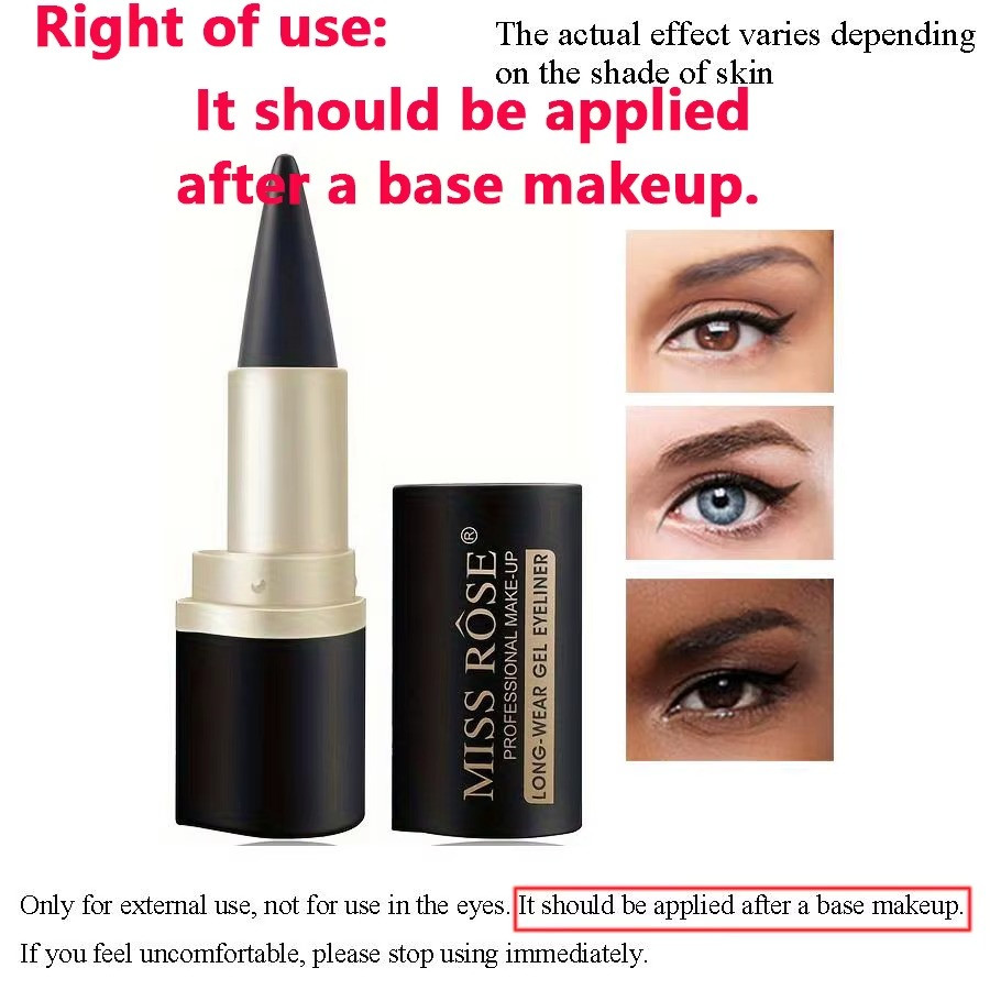 Waterproof Creamy Eyeliner Pencil Easy Color Application Sweat Proof 1 or 2 Coun