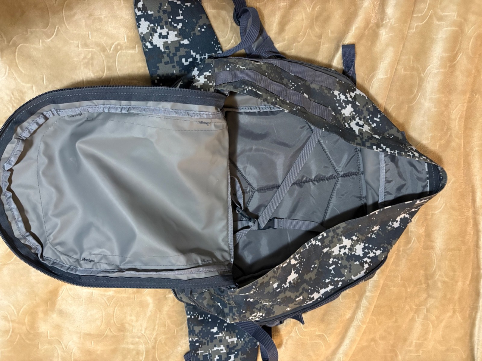 Code Alpha ABU Pattern 3 Day Tactical Expandable Black Camo Backpack US Navy
