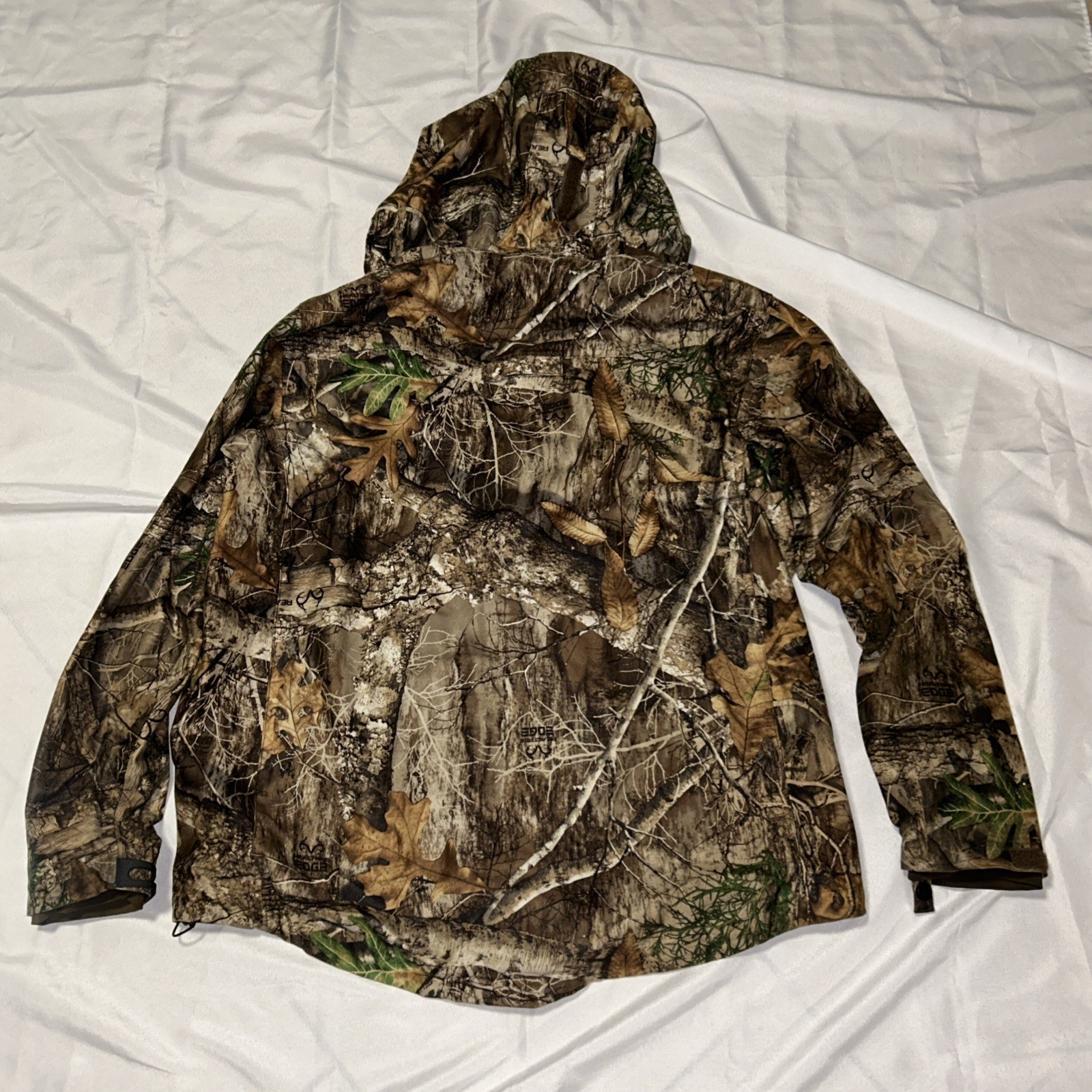 Real Tree Men’s Jacket Scent Factor Camo Size Medium Full Zip Pockets