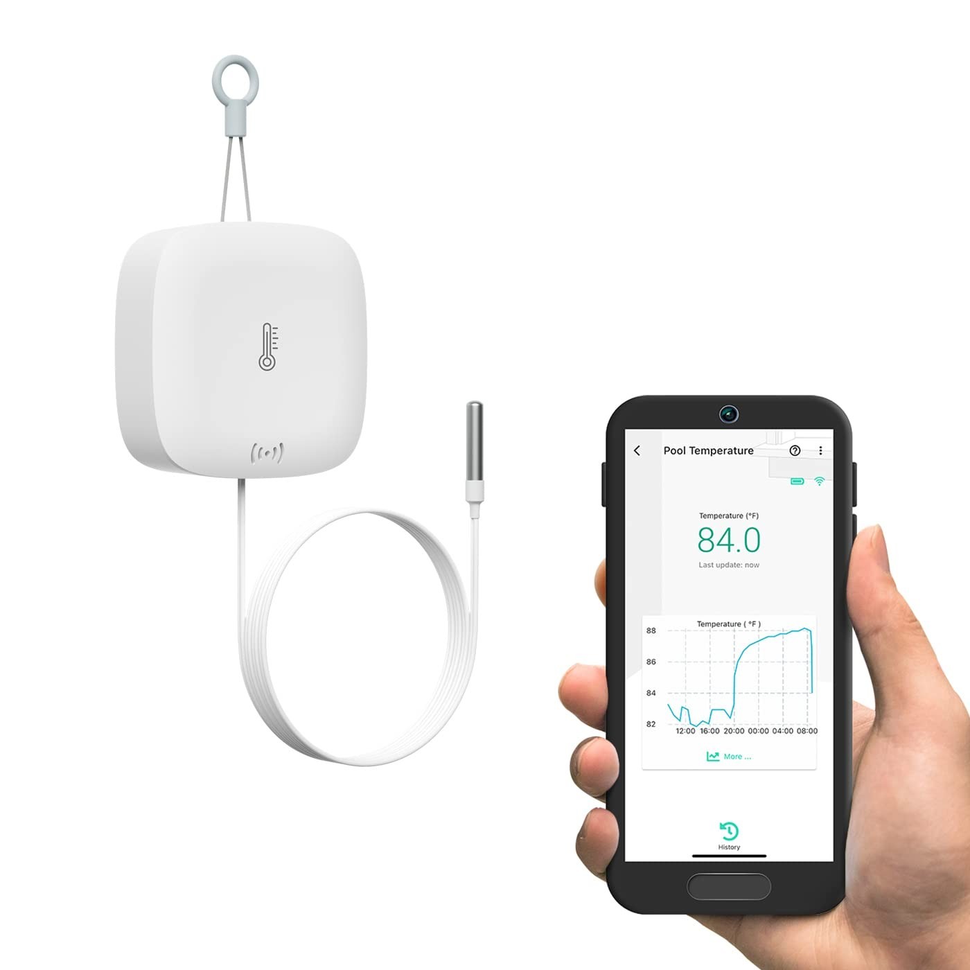 Weatherproof Digital Temperature Sensor with 1/4 Mile Range for All Environments