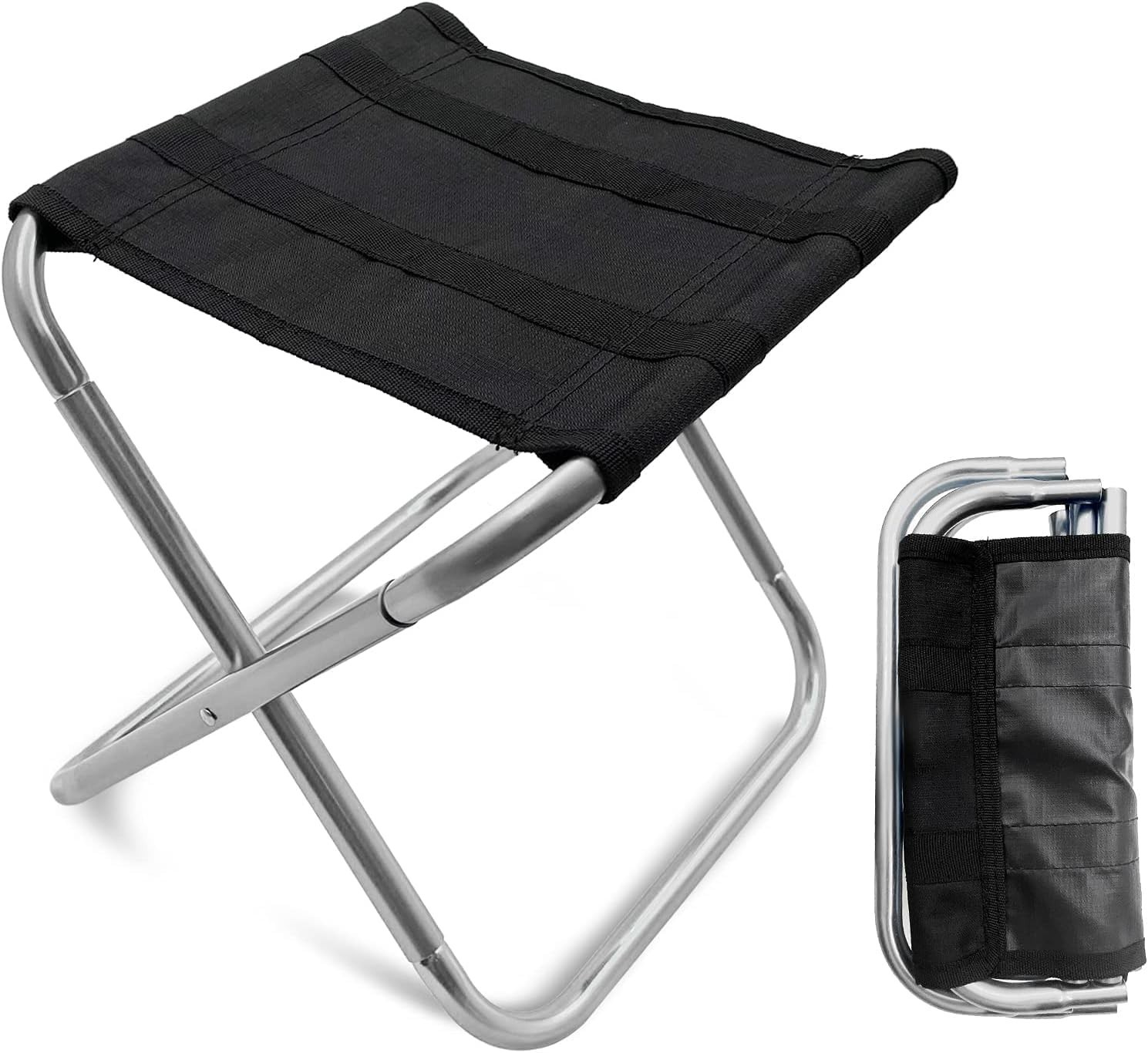 Portable Mini Folding Stool, Small Camping Stool Mortable Stool Can Hold Up t...