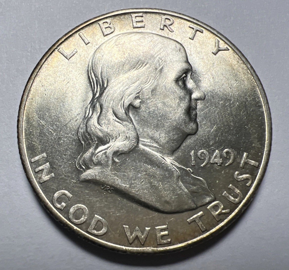 1949-S Franklin Half Dollar USA Coin Silver Half Dollar