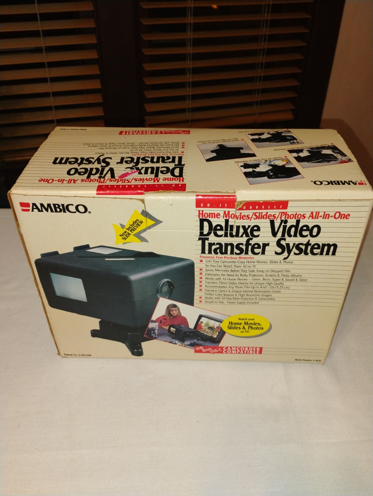 Ambico Deluxe Video Transfer System/ DYI  VHS  8MM VHS- C Model # V-0650