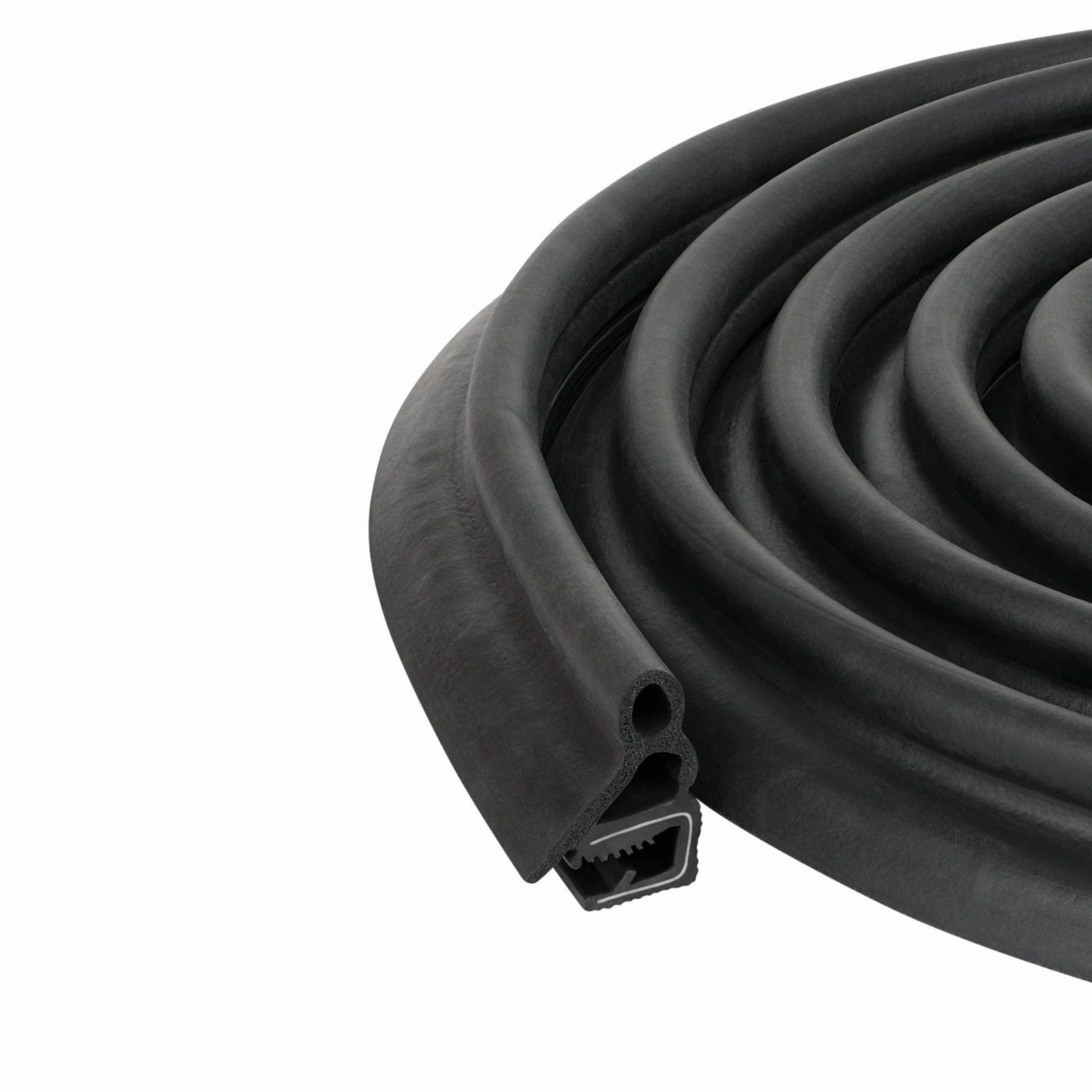 Door Rubber Seal Large Bulb, Large Grip Range | 61/64" Bulb Height x 0.236-0....