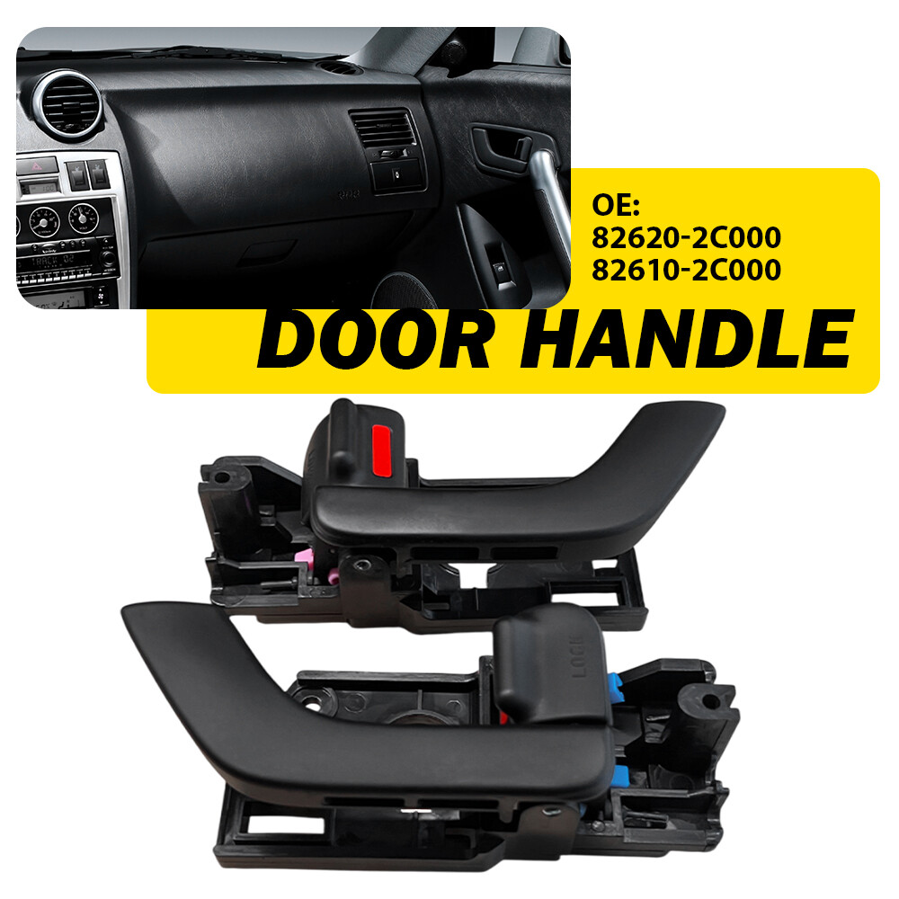 Pair For Hyundai Tiburon 03-08 Side Inside Interior Door Handle Front Right Left