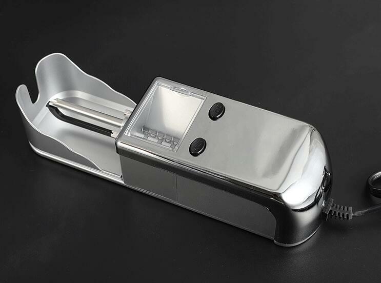 New Silver Cigarette Rolling Machine Electric Auto Tobacco Roller Injector Maker