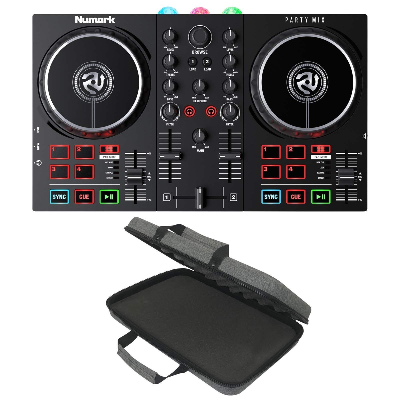 Numark Party Mix Partymix II Controller w/ Built In Light Show + Carry Case