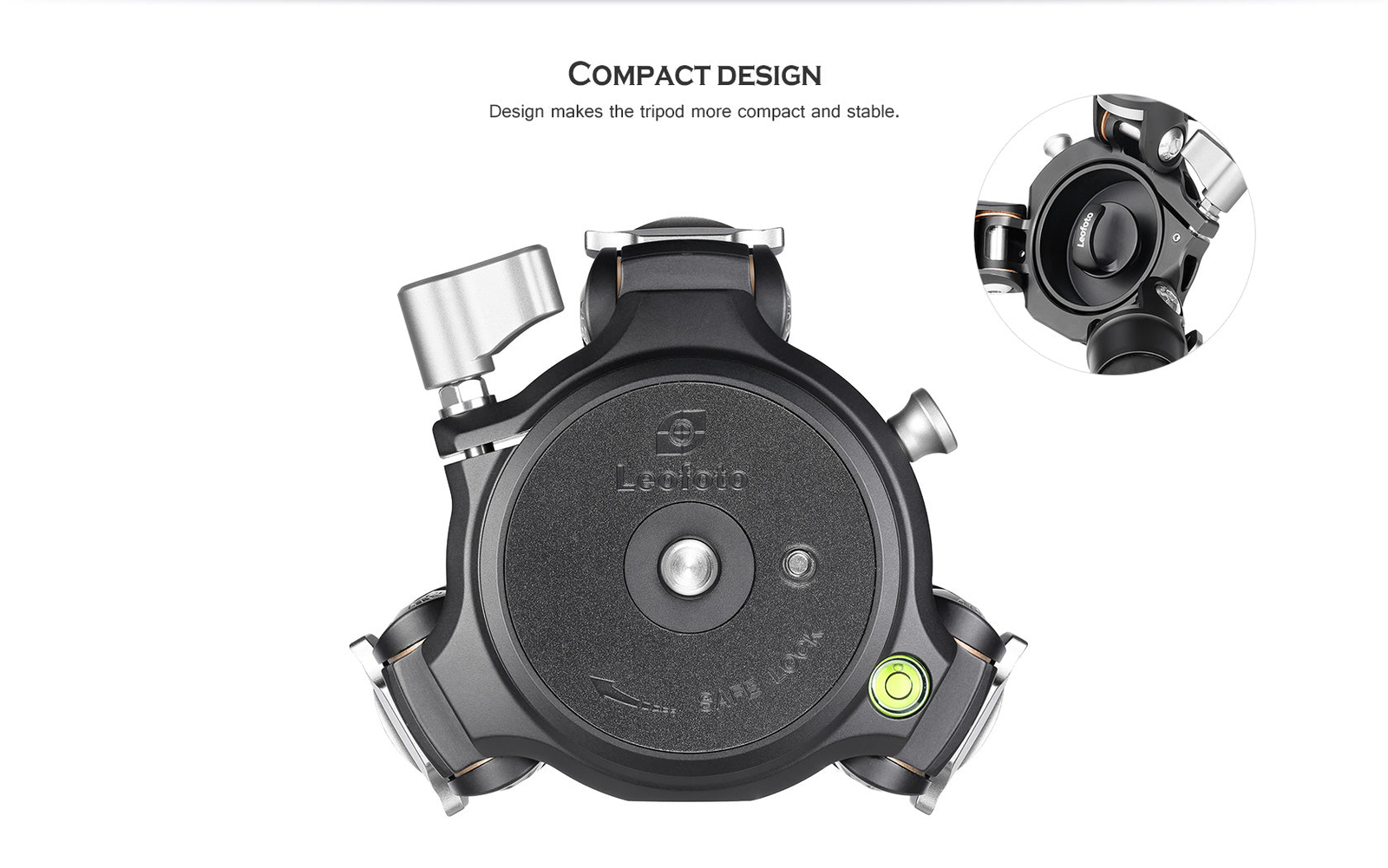 Leofoto Tripod w/100mm Bowl+Platform |Outdoor Shooting w/ Head- LM-403CX+LH-55LR