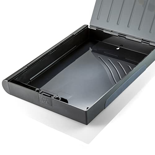 Recycled Double Storage Clipboard/Forms Holder, Plastic, Gray/Black (83357)
