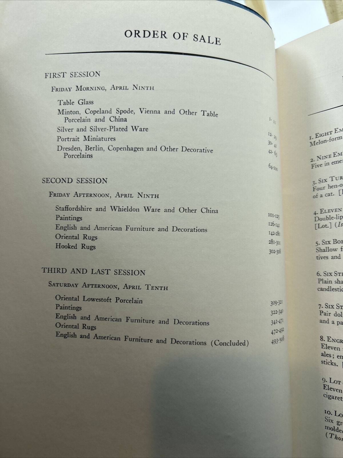 Parke-Bernet Catalog: Ernest Iselin Collection- April 10, 1954
