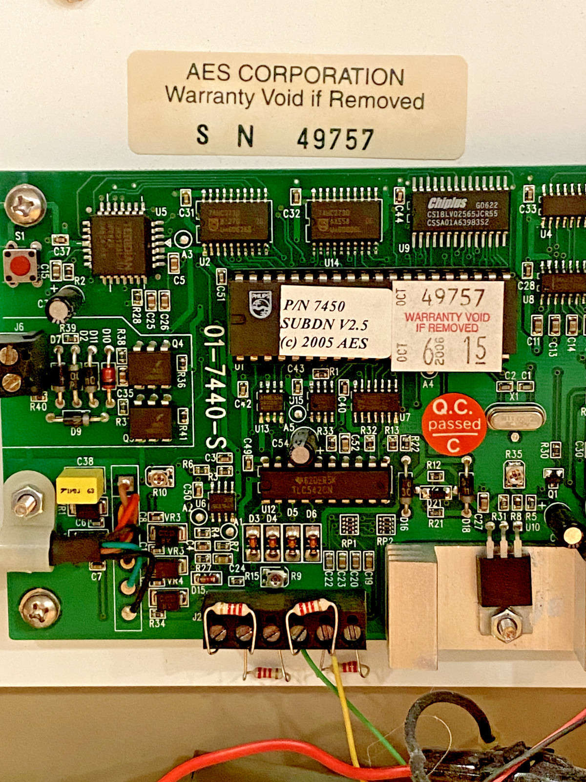 AES 7450 IntelliNet Burglary Subscriber Supervised Communicator
