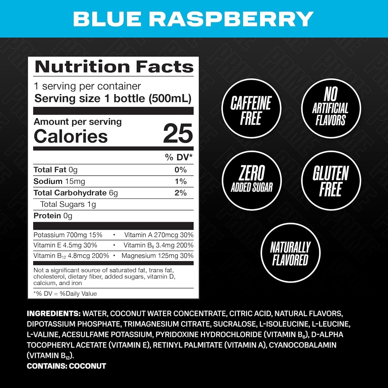 Ultimate Hydration: Blue Raspberry Electrolyte Drinks with Antioxidants, 12-Pack